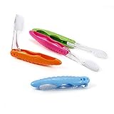1 cepillo de dientes plegable portátil para viajes, mini cepillo de dientes suave para adultos, color azul