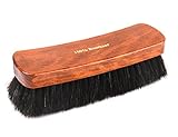Cepillo brillante Maxi – Cepillo de 20 cm para zapatos, extra grande de madera con crin de caballo – para el brillo perfecto – z2458 (negro)