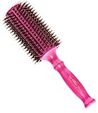 Cepillo de pelo de cerdas de jabalí redondo, para alisar el cabello o rizar el cabello, el mejor cepillo de secador para mujeres, los mejores productos para el cabello (Grandes) de 'The Power Styler”