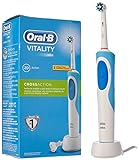Oral-B Vitality Plus Crossaction - Cepillo de Dientes Eléctrico Recargable con Tecnología Braun, Azul y blanco