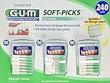 Soft-picks Include 3 Convenient Travel Cases 240 Picks by HEALTHY GUMS, HEALTHY LIFE
